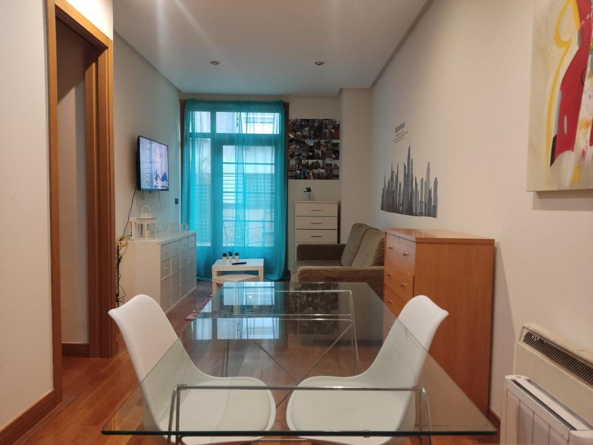 Pleno Centro, Terraza, Principe, 5 Min Casco Vello Y Estacion Ave Vigo Exterior foto